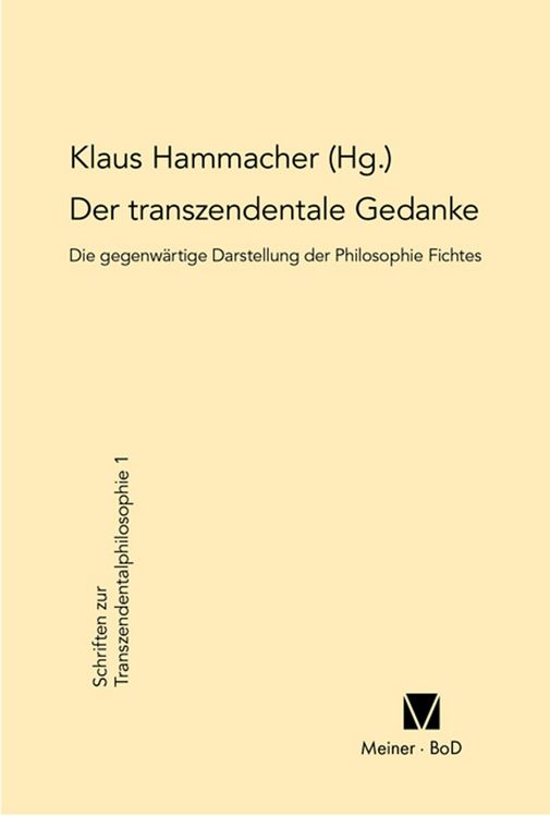 Produktbild: Der transzendentale Gedanke