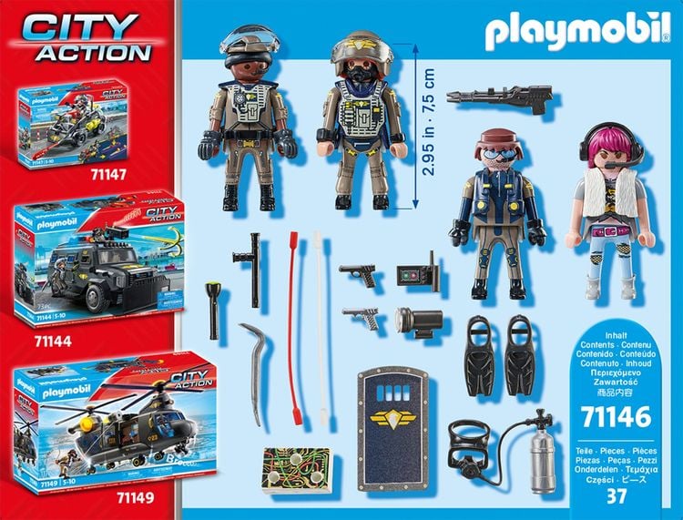 Produktbild: PLAYMOBIL 71146 - Action Heroes - SWAT-Figurenset