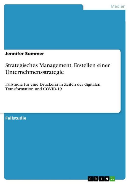 Produktbild: Strategisches Management. Erstellen einer Unternehmensstrategie