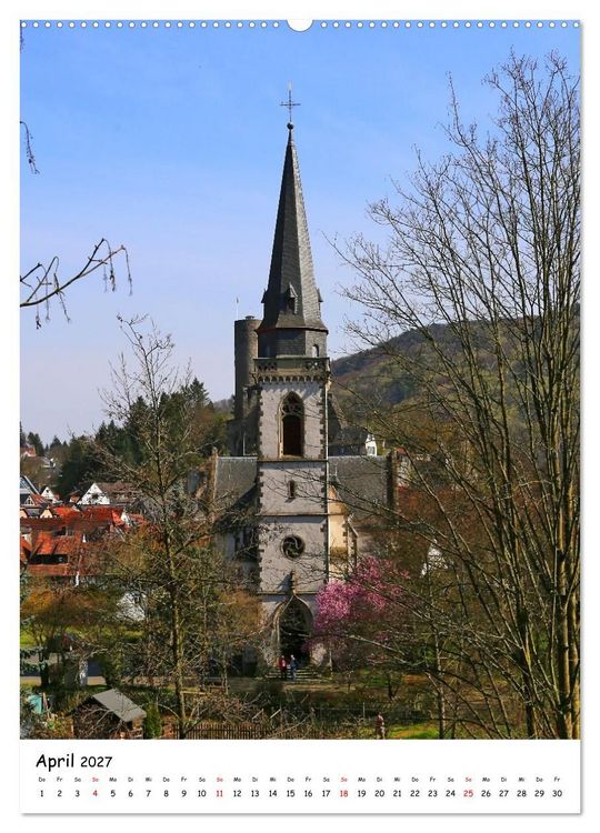 Produktbild: Burgstadt Eppstein (hochwertiger Premium Wandkalender 2027 DIN A2 hoch), Kunstdruck in Hochglanz