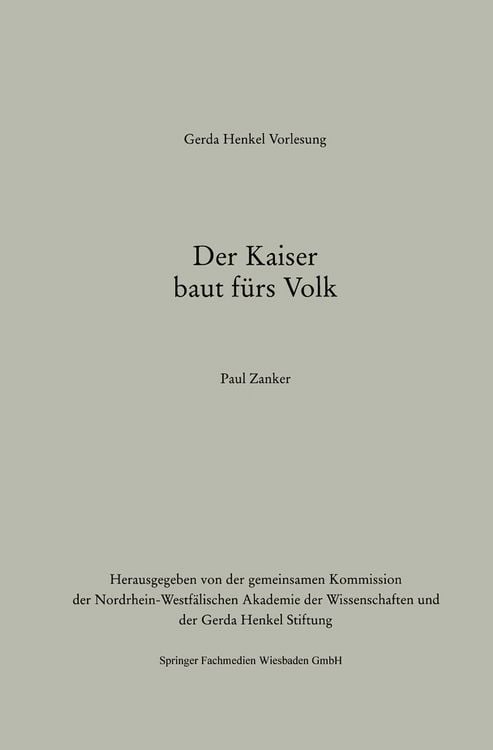 Produktbild: Der Kaiser baut f&uuml;rs Volk