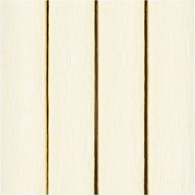 Produktbild: Creativ Company Krepppapier, Blatt 25x60 cm, Kreppanteil: 180%, 105 g, Creme, 4 Blatt