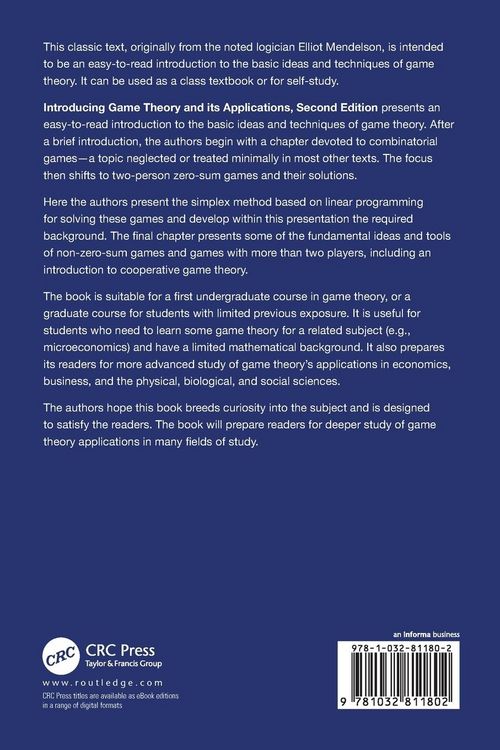 Produktbild: Introducing Game Theory and its Applications