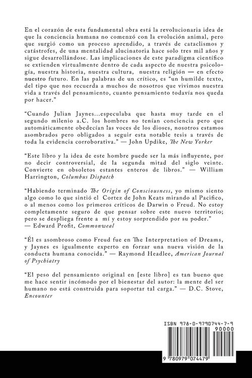 Produktbild: El origen de la conciencia en la ruptura de la mente bicameral