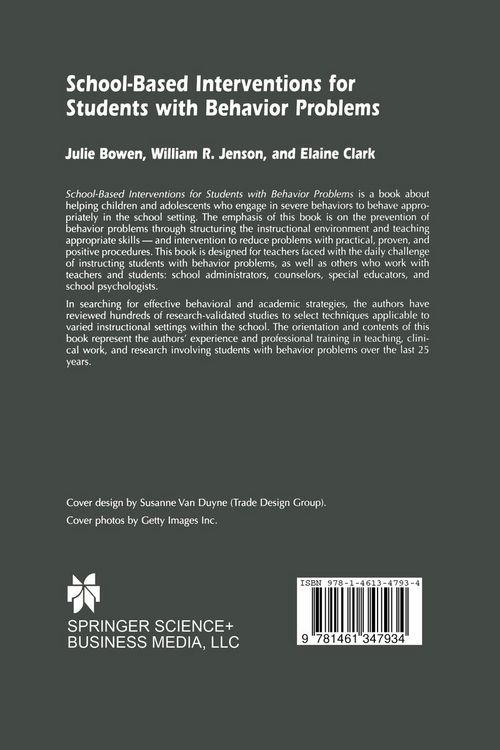 Produktbild: School-Based Interventions for Students with Behavior Problems
