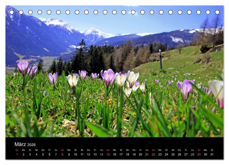 Produktbild: Das Ultental und seine Jahreszeiten (Tischkalender 2026 DIN A5 quer), CALVENDO Monatskalender