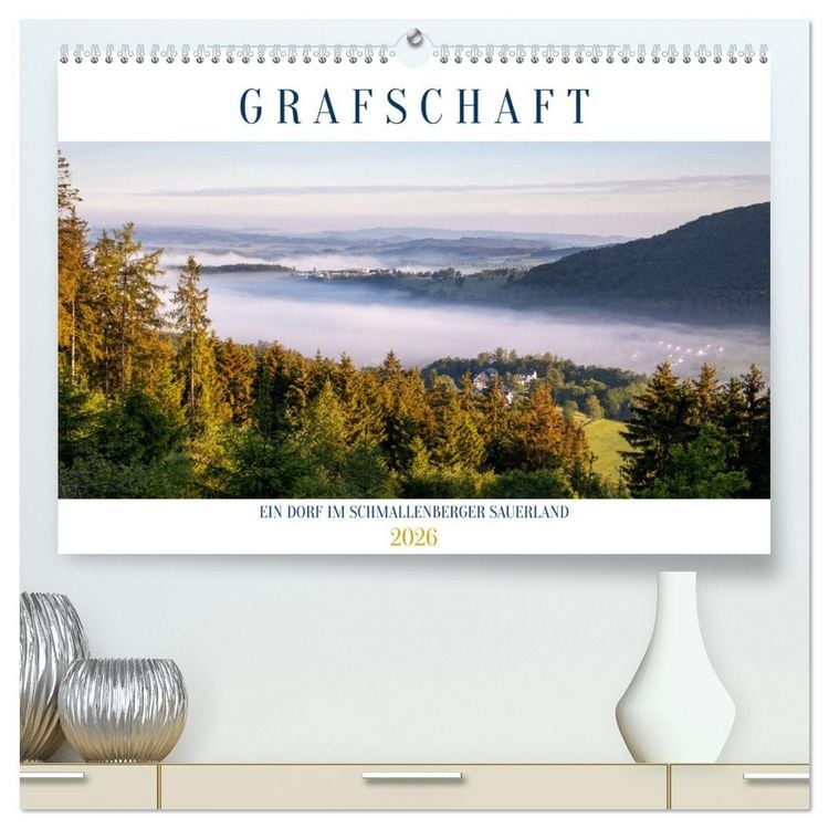 Produktbild: Grafschaft, ein Dorf im Schmallenberger Sauerland (hochwertiger Premium Wandkalender 2026 DIN A2 quer), Kunstdruck in Hochglanz