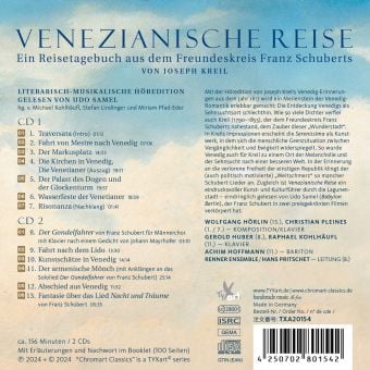 Produktbild: Venezianische Reise - ein liter.-musikal. Tagebuch