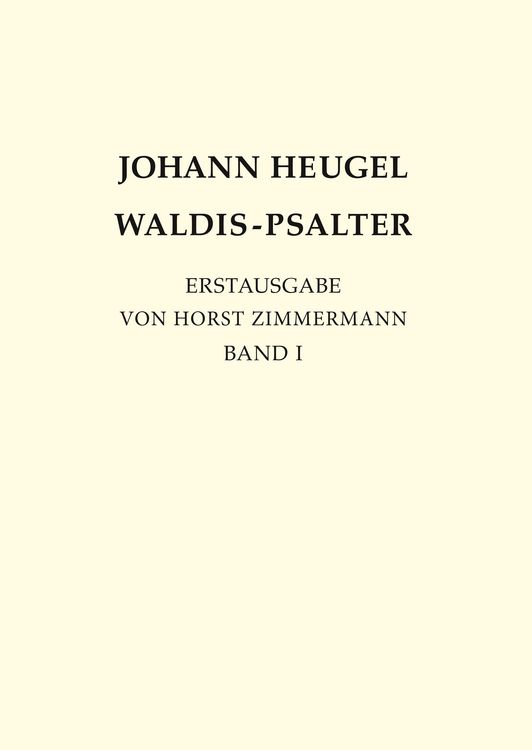 Produktbild: Johann Heugel: Waldis-Psalter