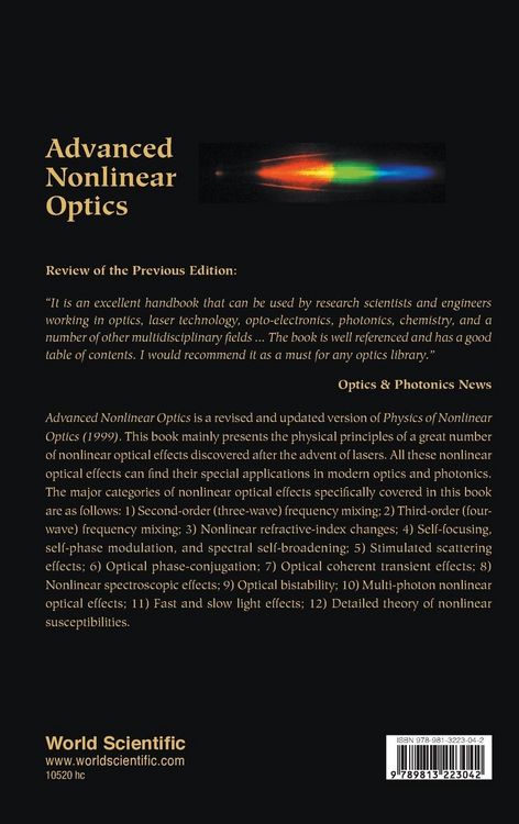 Produktbild: Advanced Nonlinear Optics