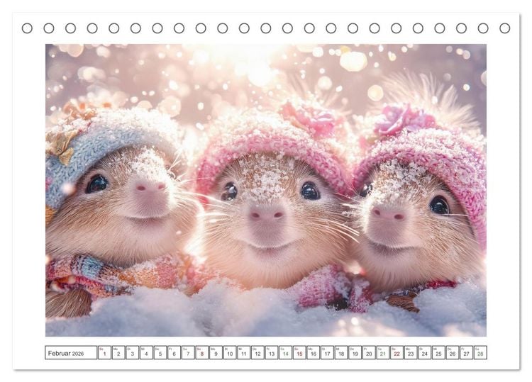 Produktbild: Capybara Zeit (Tischkalender 2026 DIN A5 quer), CALVENDO Monatskalender