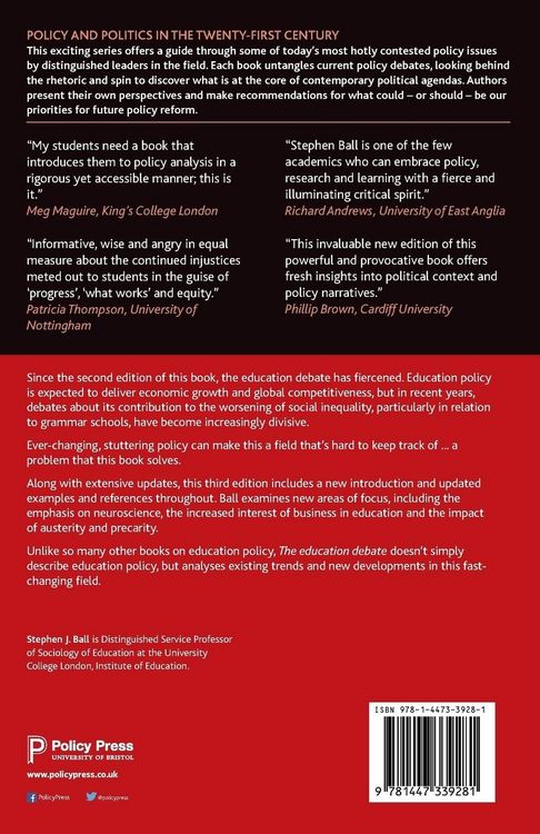 Produktbild: The education debate (Third Edition)