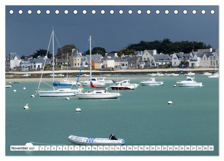 Produktbild: Hausbooturlaub Frankreich - Bretagne (Tischkalender 2027 DIN A5 quer), CALVENDO Monatskalender