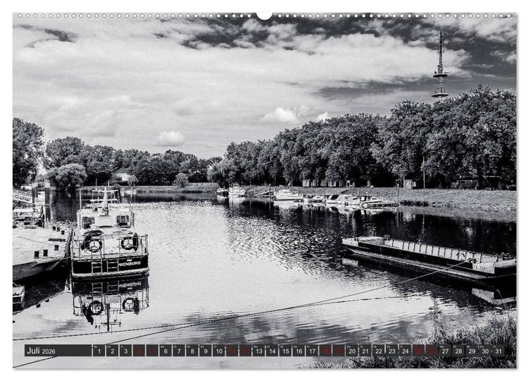 Produktbild: Ein Blick auf Nienburg an der Weser (Wandkalender 2026 DIN A2 quer), CALVENDO Monatskalender
