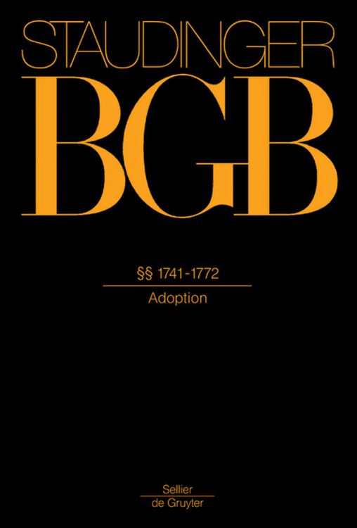 Produktbild: J. von Staudingers Kommentar zum B&uuml;rgerlichen Gesetzbuch mit Einf&uuml;hrungsgesetz... / &sect;&sect; 1741-1772