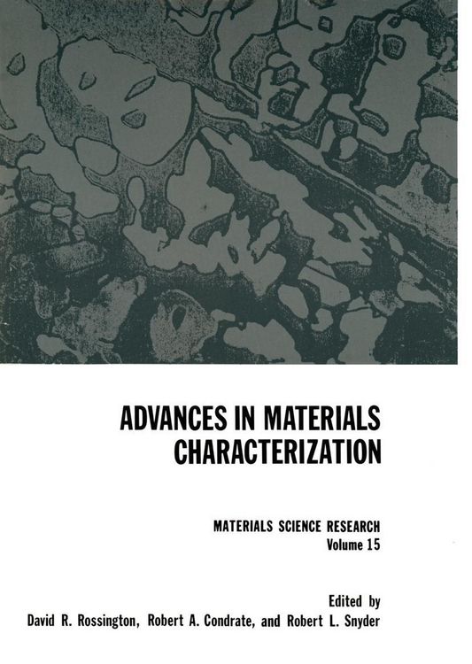 Produktbild: Advances in Materials Characterization