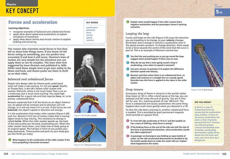 Produktbild: AQA GCSE Physics for Combined Science: Trilogy 9-1 Student Book