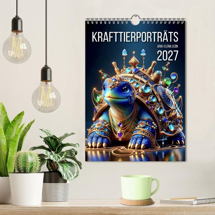 Produktbild: Krafttierportr&auml;ts (Wandkalender 2027 DIN A4 hoch), CALVENDO Monatskalender