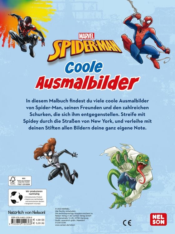 Produktbild: Spider-Man: Coole Ausmalbilder