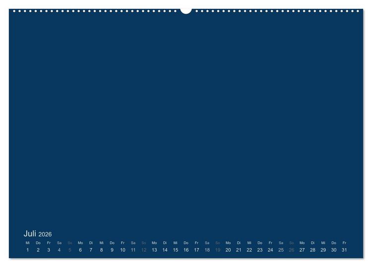 Produktbild: Bastelkalender - Dunkelblau (Wandkalender 2026 DIN A2 quer), CALVENDO Monatskalender