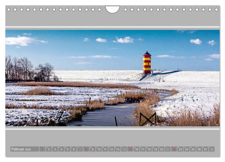 Produktbild: Der Pilsumer Leuchtturm (Wandkalender 2026 DIN A4 quer), CALVENDO Monatskalender