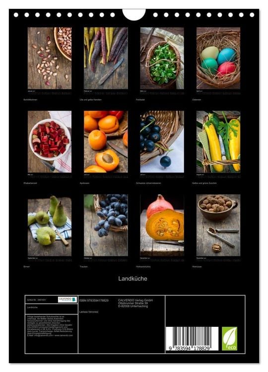 Produktbild: Landk&uuml;che (Wandkalender 2027 DIN A4 hoch), CALVENDO Monatskalender