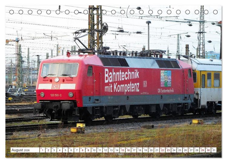 Produktbild: Die Baureihe 120 der Deutschen Bahn (Tischkalender 2026 DIN A5 quer), CALVENDO Monatskalender