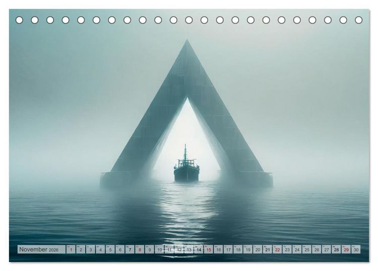 Produktbild: Dunkle Mysterien (Tischkalender 2026 DIN A5 quer), CALVENDO Monatskalender