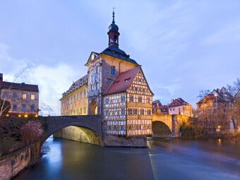 Produktbild: CALVENDO Puzzle Bamberg, Rathaus | 1000 Teile Lege-Gr&ouml;&szlig;e 64x48cm Foto-Puzzle f&uuml;r gl&uuml;ckliche Stunden