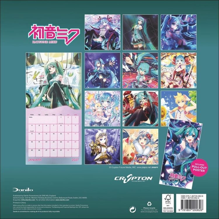 Produktbild: Hatsune Miku Broschurkalender 2027