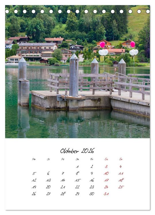 Produktbild: Tegernsee - Im Herz der Natur (Tischkalender 2026 DIN A5 hoch), CALVENDO Monatskalender