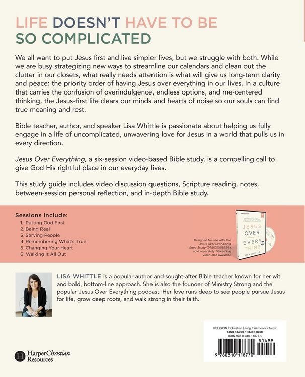 Produktbild: The Jesus Over Everything Bible Study Guide