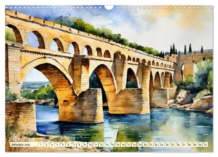 Produktbild: The most famous bridges in the world (Wall Calendar 2026 DIN A3 landscape), CALVENDO 12 Month Wall Calendar