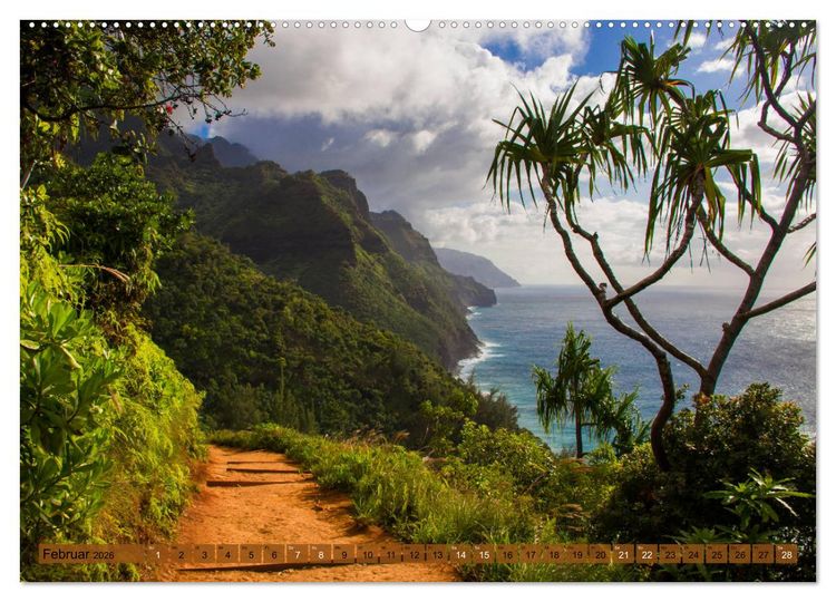 Produktbild: Kauai - Einmal Paradies und zur&uuml;ck (Wandkalender 2026 DIN A2 quer), CALVENDO Monatskalender