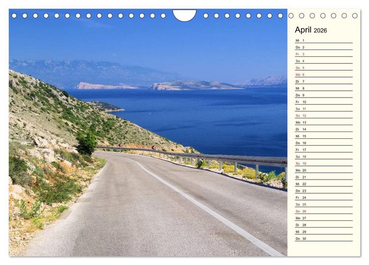 Produktbild: Kroatien (Wandkalender 2026 DIN A4 quer), CALVENDO Monatskalender
