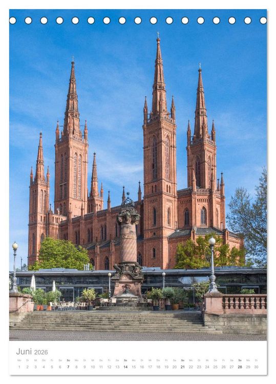 Produktbild: Mein Wiesbaden (Tischkalender 2026 DIN A5 hoch), CALVENDO Monatskalender