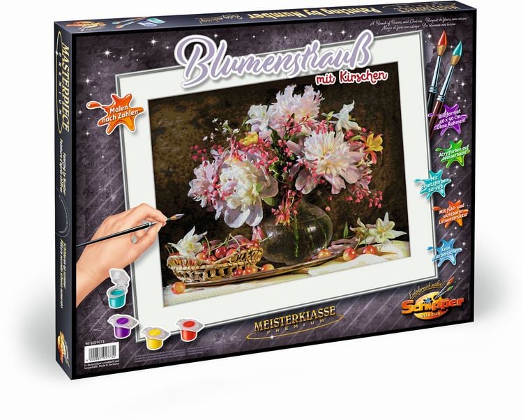 Produktbild: Schipper Malen nach Zahlen - Blumenstrau&szlig; mit Kirschen
