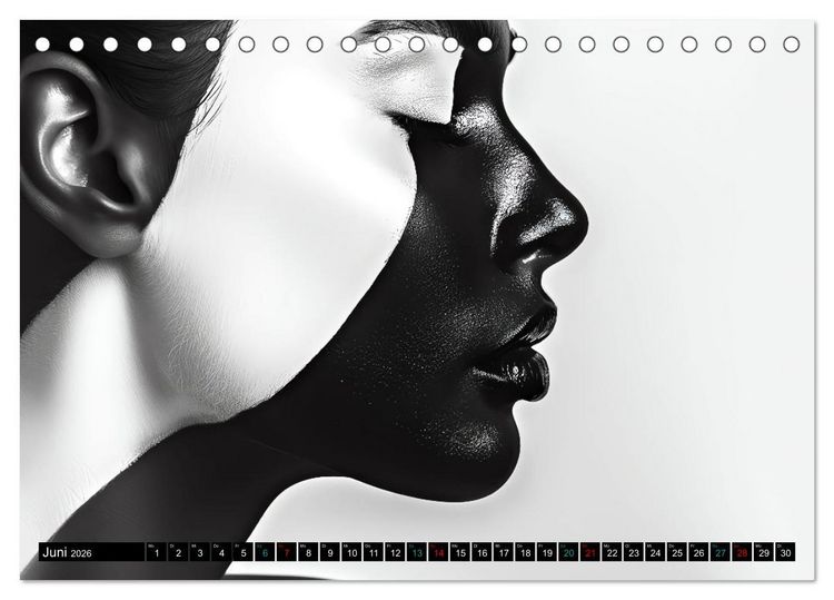 Produktbild: Faszination Bodypainting (Tischkalender 2026 DIN A5 quer), CALVENDO Monatskalender