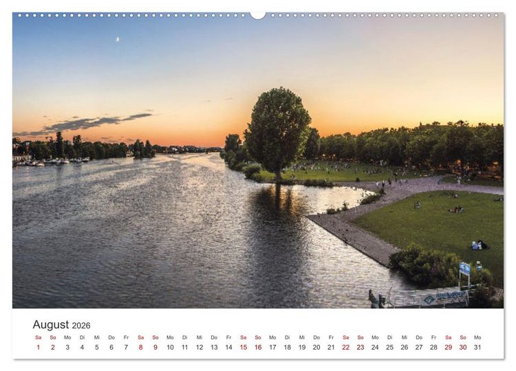 Produktbild: Lichtstimmungen in Heidelberg (Wandkalender 2026 DIN A2 quer), CALVENDO Monatskalender