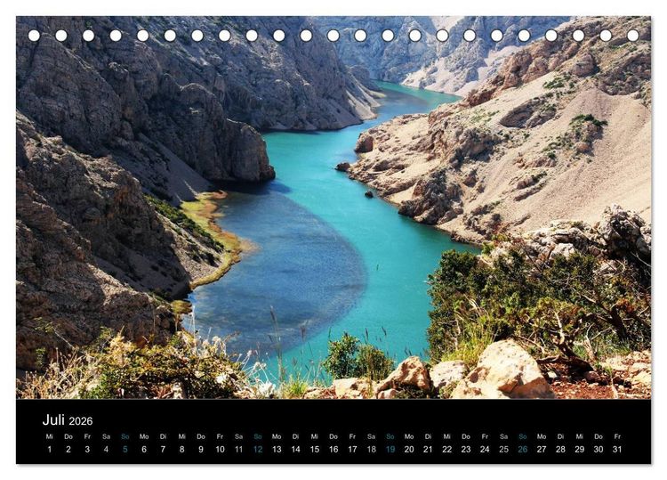 Produktbild: Kroatien (Tischkalender 2026 DIN A5 quer), CALVENDO Monatskalender