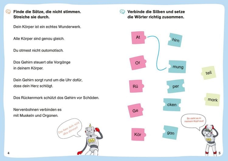 Produktbild: WAS IST WAS Erstes Lesen. Leser&auml;tsel Unser K&ouml;rper