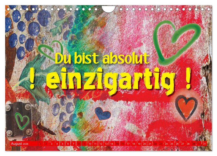 Produktbild: So sch&ouml;n, dass es dich gibt (Wandkalender 2026 DIN A4 quer), CALVENDO Monatskalender