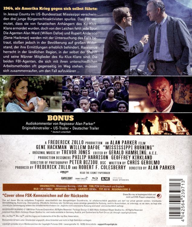 Produktbild: Mississippi Burning &ndash; Die Wurzel des Hasses