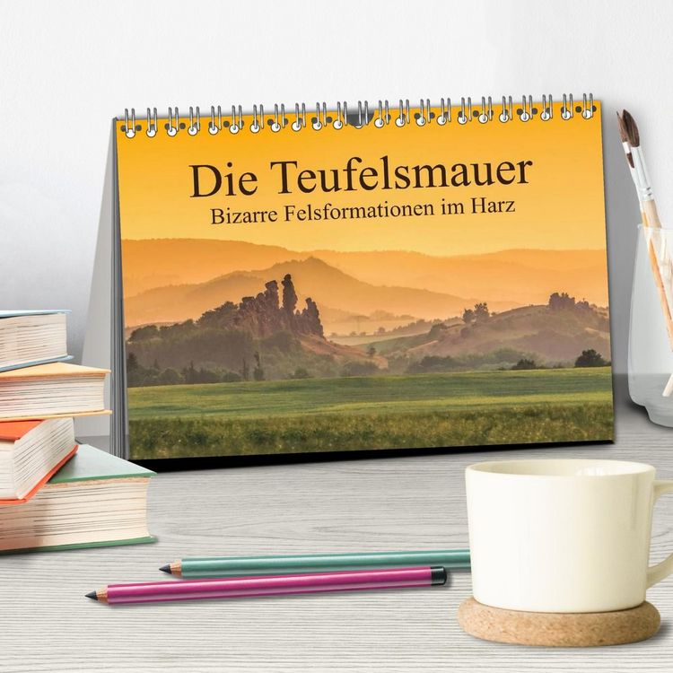 Produktbild: Die Teufelsmauer - Bizarre Felsformationen im Harz (Tischkalender 2027 DIN A5 quer), CALVENDO Monatskalender
