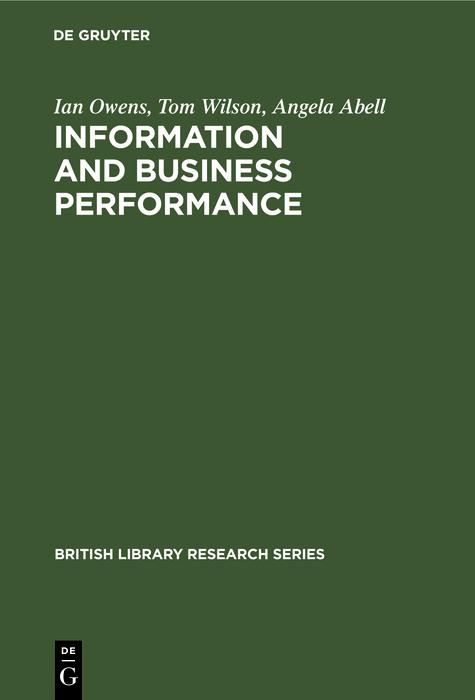 Produktbild: Information and Business Performance