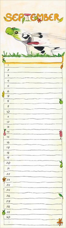 Produktbild: Geburtstagskalender Mini Cartoon - immerw&auml;hrend - (9,5 x 33)
