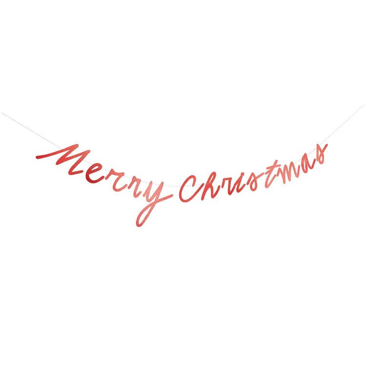Produktbild: Girlande Merry Christmas, Glitter, , L&auml;nge 3m