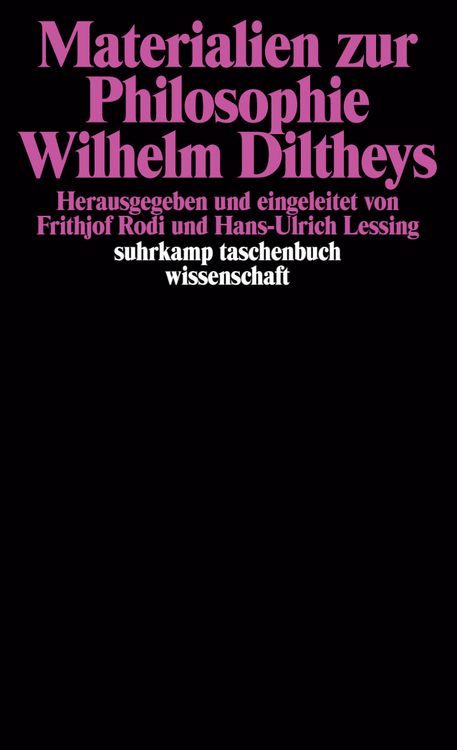 Produktbild: Materialien zur Philosophie Wilhelm Diltheys