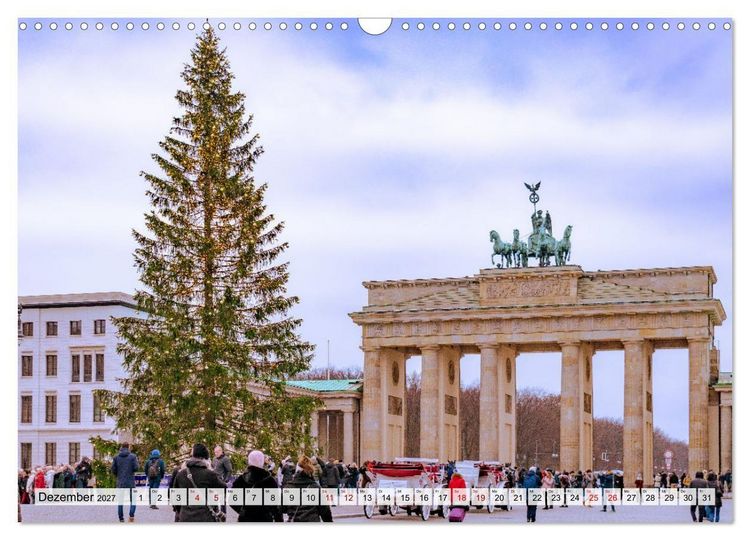 Produktbild: Berlin rund ums Jahr (Wandkalender 2027 DIN A3 quer), CALVENDO Monatskalender