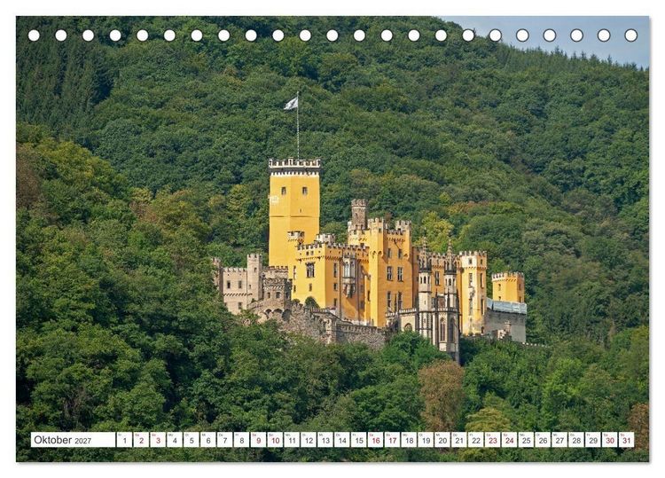 Produktbild: Burgen und Schl&ouml;sser - Zeugnisse vergangener Zeiten (Tischkalender 2027 DIN A5 quer), CALVENDO Monatskalender